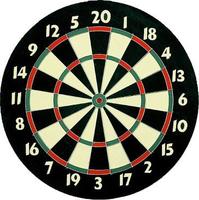 Sunflex 45018, Sunflex Dartscheibe Deluxe inkl. 6 Darts (Dartscheibe aus Papier in