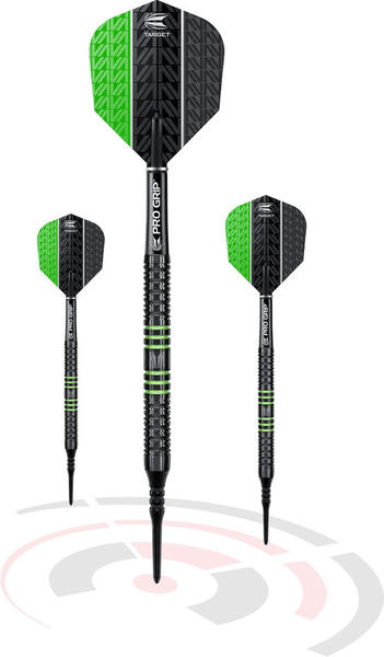 Target Sports Soft Dart Vapor 8 80% Tungsten black green 18g
