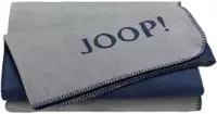 Joop! Wohndecke Uni-Doubleface Silber Navy