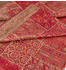 Guru-Shop Orientalische Patchwork Brokatdecke Rot, Viskose, 270x220 cm