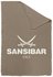Sansibar Sylt Wohndecke taupe/offwhite 150x200 cm
