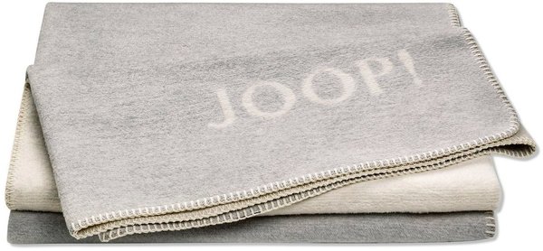 Joop! MELANGE-DOUBLEFACE Decke - stein-silber - 150x200 cm