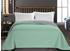 DecoKing Luxus Bettüberwurf Axel mit Uni Wendedesign - Zweiseitige Tagesdecke Mint / Steel, 170x210 cm