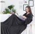 DecoKing Ärmeldecke Lazy - Microfaser TV Blanket Charcoal 150x180 cm