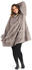 Blumtal Hoodie Decke mit Ärmeln und Kapuze grau