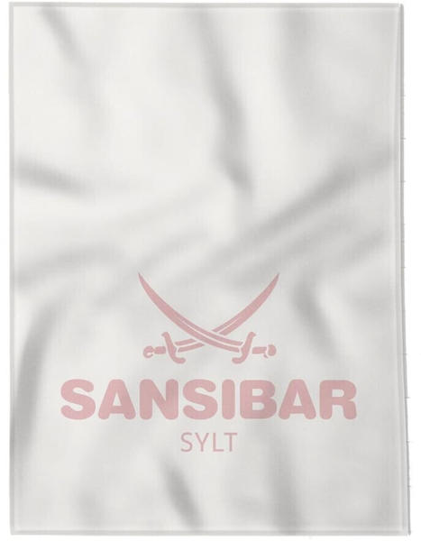 Sansibar Hochtief-Design Wohndecke offwhite/powder pink 150x200 cm