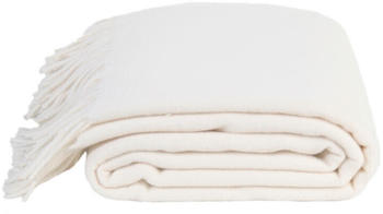 Zoeppritz Wohndecke Classic Uni 140x190 cm Weiß ivory