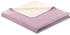 Biederlack Jacquard Wohndecke Doubleface violett 150x200 cm