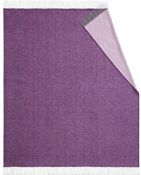 Biederlack Plaid Twill violett 130x170 cm