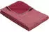 Ibena Jacquard Bio Wohndecke Lausanne rot 140x200 cm