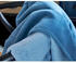 Ibena Bio Wohndecke Stockholm blau 100x140 cm