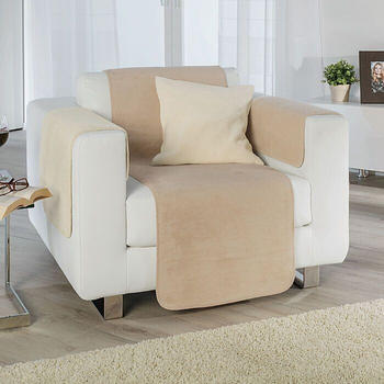 Erwin Müller Sessel- und Sofaschoner-Set Matera 3-teilig braun-beige 50x200 cm Erwin Müller Sessel- und Sofaschoner-Set Matera 3-teilig braun-beige 50x200 cm