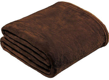 REDBEST Fleece Wohndecke Amarillo braun-beige 150x200 cm