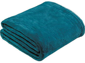 REDBEST Fleece Wohndecke Amarillo gruen/blau 150x200 cm