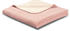Biederlack Jacquard Wohndecke Doubleface rose 150x200 cm
