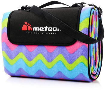 Meteor Picknickdecke XL 180x200cm multicolour zigzag
