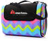Meteor Picknickdecke XL 180x200cm multicolour zigzag