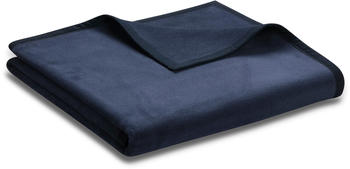 Biederlack Wohndecke Unicolour blau 100x150 cm