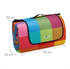 Relaxdays XXL Picknickdecke 200x300 cm kariert bunt (10041268)