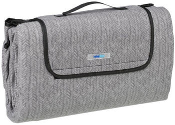 Relaxdays Picknickdecke XXL 200x200cm grau (10035551)