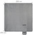 Relaxdays Picknickdecke XXL 200x200cm grau (10035551)