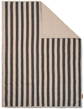 ferm LIVING Grand Decke 120x170x2cm sand/schwarz