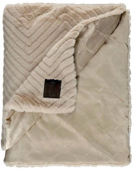 Joop! Kuscheldecke Elegant 130 x 200 cm Polyester Beige Natur