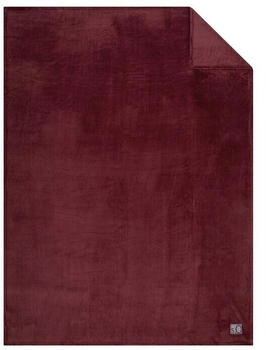 S.Oliver Kuscheldecke Kuschelsoft 150 x 200 cm Polyacryl Rot Bordeaux
