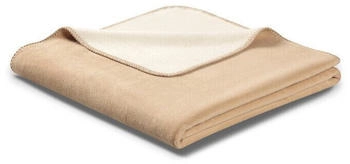 Biederlack Kuscheldecke Doubleface 150 x 200 cm Mischgewebe Ecru / Feder Biederlack Kuscheldecke Doubleface 150 x 200 cm Mischgewebe Ecru / Feder