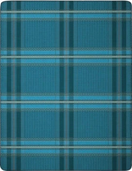 Biederlack Kuscheldecke Nordic Check 150 x 200 cm Mischgewebe Blau
