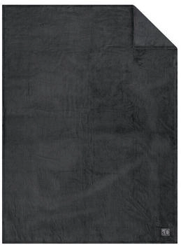 S.Oliver Kuscheldecke Kuschelsoft 150 x 200 cm Polyacryl Grau Anthrazit
