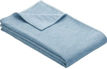 Ibena Bio Wohndecke Turin blau 140x200 cm Ibena Bio Wohndecke Turin blau 140x200 cm