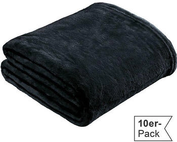 REDBEST Fleece Wohndecke Amarillo im 10er-Pack schwarz 150x200 cm REDBEST Fleece Wohndecke Amarillo im 10er-Pack schwarz 150x200 cm
