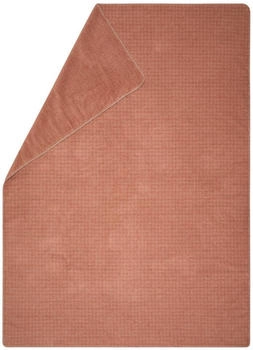 David Fussenegger Wohndecke Kurzflor Savona 'faux uni' 150 x 200 cm Terracotta