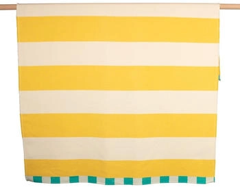 David Fussenegger Wohndecke Luca 'Blockstreifen' 140 x 200 cm Gelb David Fussenegger Wohndecke Luca 'Blockstreifen' 140 x 200 cm Gelb