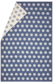 David Fussenegger Wohndecke Plaid Carla 'Schneeflocke' 135 x 200 cm Jeans