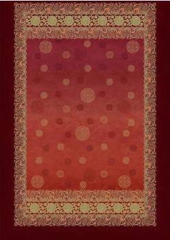 Bassetti Baumwoll-Plaid PALLAVICINO 240x250 cm ROSSO R1