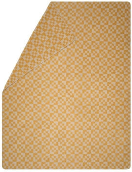 David Fussenegger Wohndecke Kurzflor Savona 'Geflecht' 150 x 200 cm Gold