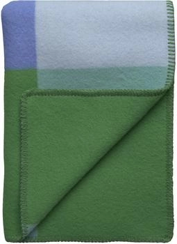 Røros Tweed Syndin Wolldecke blau/grün Glacier (1954)