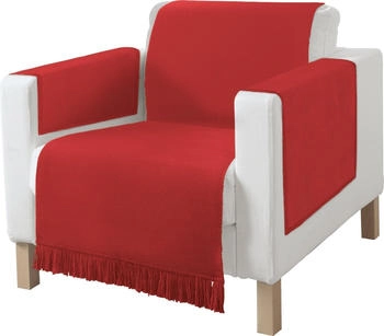 Erwin Müller Sessel- und Sofaschoner-Set Catania 3-teilig rot 100x200 cm