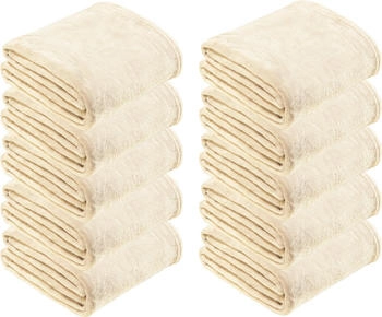 REDBEST Fleece Wohndecke Amarillo im 10er-Pack braun-beige 150x200 cm