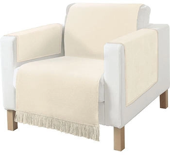 Erwin Müller Sessel- und Sofaschoner-Set Catania 3-teilig 50x200 cm natur