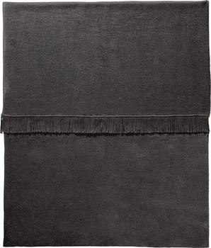 Erwin Müller Wohndecke Wohndecke "Catania", Baumwollmischung Uni, anthrazit, 100 cm x 150 cm
