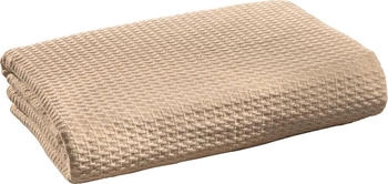 Erwin Müller Wohndecke Sommer-Decke "Siena", Baumwolle Uni, beige, 100 cm x 150 cm