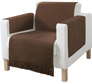 Erwin Müller Sessel- und Sofaschoner-Set Catania 3-teilig 75x200 cm schoko