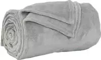 vidaXL &Uuml;berwurfdecke Grau 220 x 240 cm Fleece