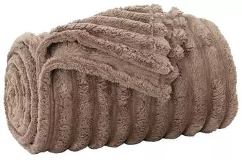 vidaXL &Uuml;berwurfdecke Kamel 240 x 220 cm Fleece (42016827)