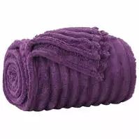 vidaXL &Uuml;berwurfdecke Lila 150 x 130 cm Fleece