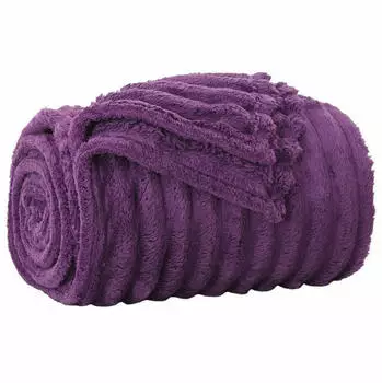 vidaXL &Uuml;berwurfdecke Lila 150 x 130 cm Fleece (42016857)