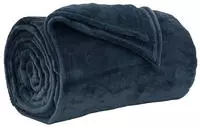 vidaXL &Uuml;berwurfdecke Marineblau 240 x 270 cm Fleece